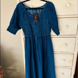 Full Length Denim Dress. Brand New Size 1x